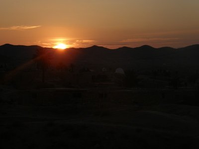 Sunset in Matmata