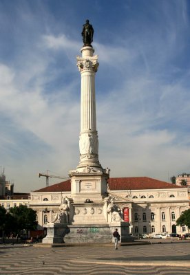 One of many plazas in the city