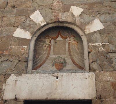 Angels in a window