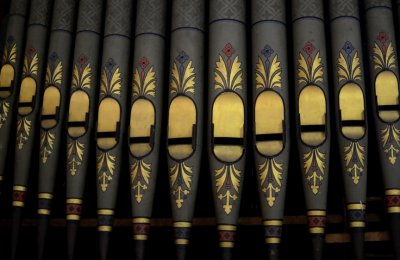 Organ  pipes, St Nicholas Parish Church