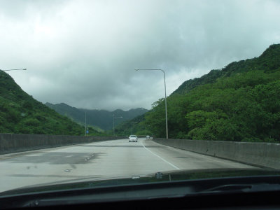 on the H3, driving east towards Kaneohe