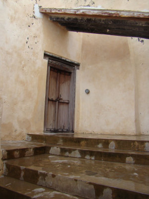carved door at Lamu Fort