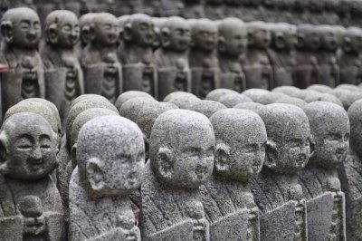 Jizos at Kamakura, Japan