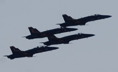 Blue Angels over South San Francisco