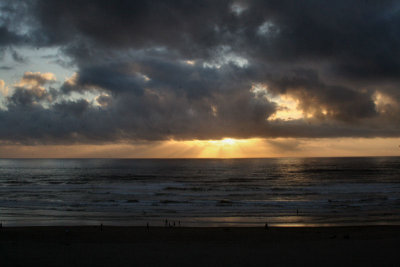 Cannon Beach Golden Sunset