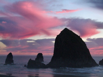 Haystack Rock Sunset