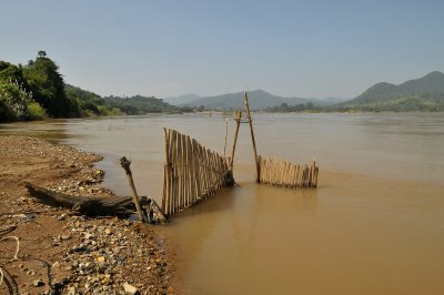 River Namkong Mekong, fish trap