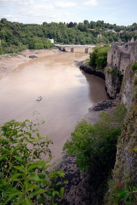 The River Wye at Chepstow Castle