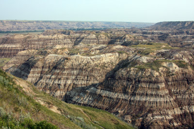 The badlands as seen from the Horsethief Canyon overlook.