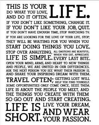 Life Manifesto
