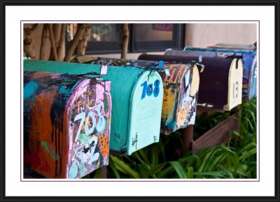 Painted mailboxes