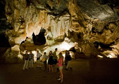 Cango caves light show