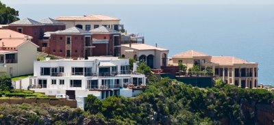 Knysna - East Point houses from Featherbed point