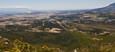 Looking to Strand & Somerset West from Sir Lowry's Pass