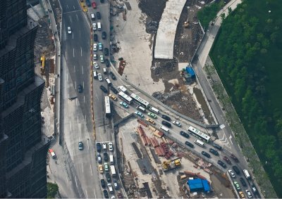 Street traffic from on high