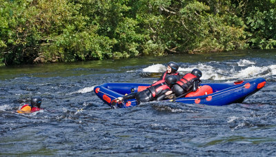 White water rafting at Aberfeldy Scotland - Sept '09