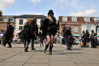 Dancing at the street fair