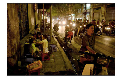 Hanoi Streets at Night.