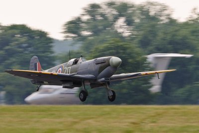 Spitfire MH434 taking off.jpg