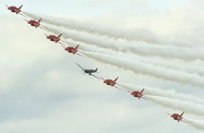 Red Arrows and Spitfire