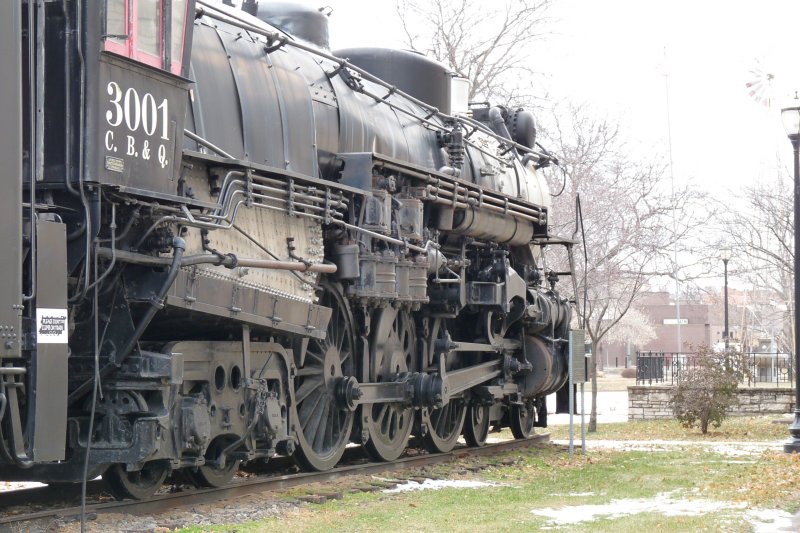 Locomotive at historical museum, Ottumwa IA
