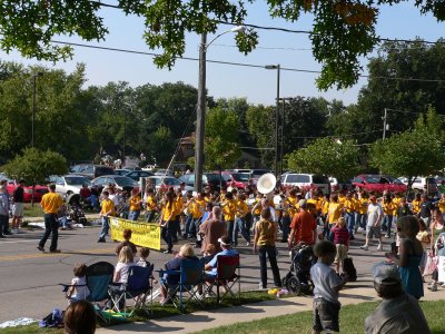 Meredith band marching