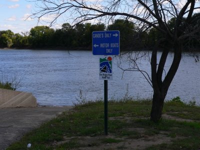 Water trail sign