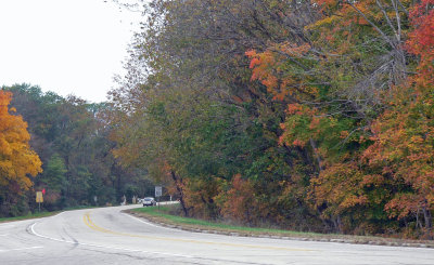 Fall colors at crossroads