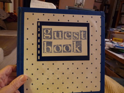Guest book cover