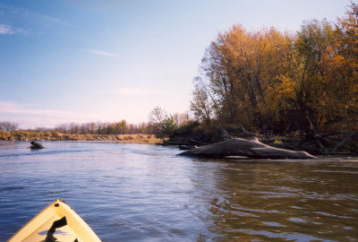 Swift water on West Fork, Des Moines River