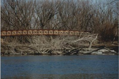 Wofley Creek bike trail bridge