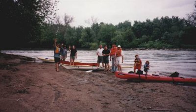 Sand bar by Wofley Creek