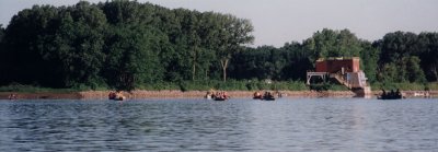 River Ripple paddlers near pumping station
