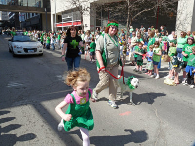 St. Patrick's Day parade in DSM Iowa