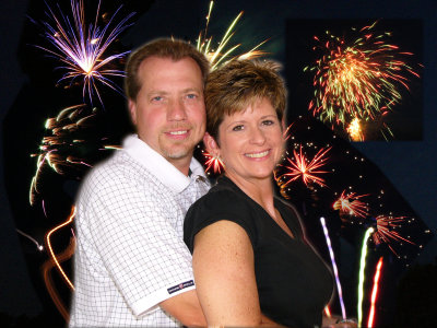 Fireworks and anniversary