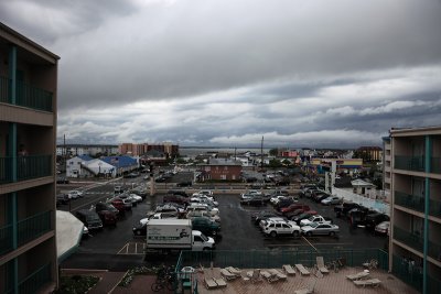Storm aftermath (hotel parking lot)