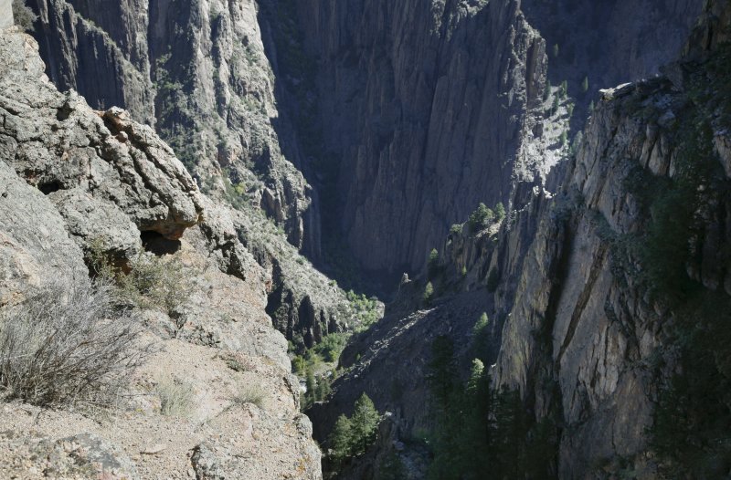 Dark Canyon At The Gunnison