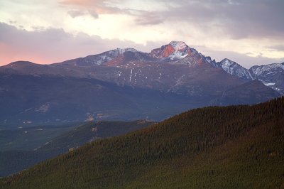 Longs Peak- Early Morning Glow