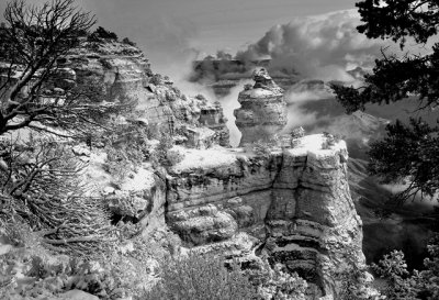 Grand Canyon Morning Snow-Arizona