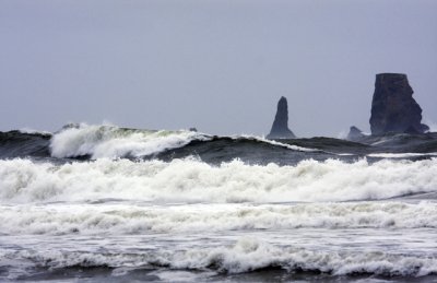 Sea Stacks And Waves At LaPush