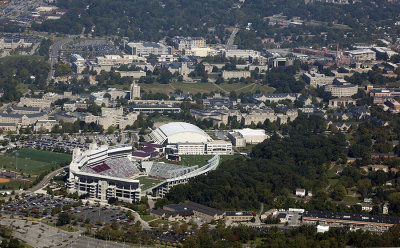 Aerial Image Of Virginia Tech's Campus