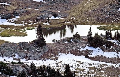 An Alpine Lake Below