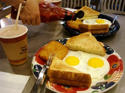 Our first breakfast at Toronto