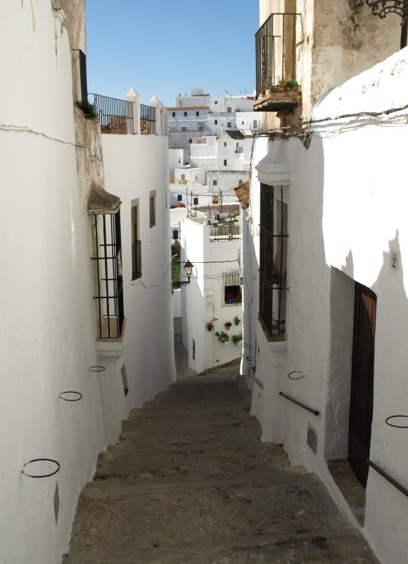 downstairs