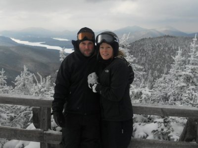 On Whiteface with my sister