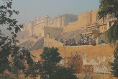 Ascending to Amber Fort