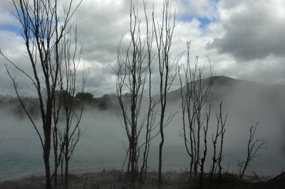 Boiling Sulphur mud pits, smells like rotten eggs