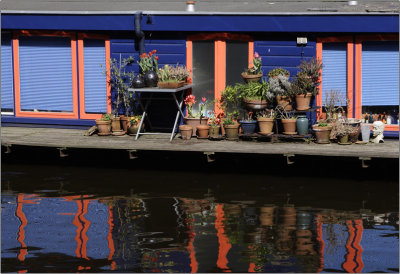 Amsterdam, blue barge #05