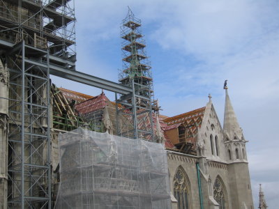 Mattyas Cathedral -- under renovation!