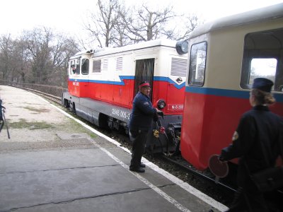 The Budapest Children's Railway, which runs from the end of the Cog Railway (!) to Huvosvolgyi